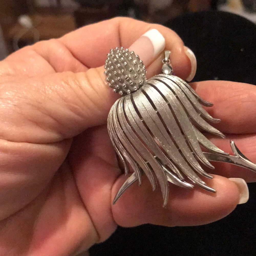 Vintage Echinacea Necklace charm